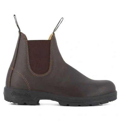 Image of Blundstone 550 Walnut Brown Retro Vintage Leather Chelsea Ankle Boots Brush Inc