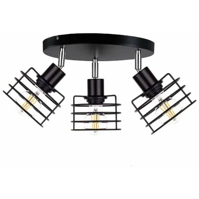 Image of Viva Ceiling Spotlight Clusters Black, 35cm, 3x E27
