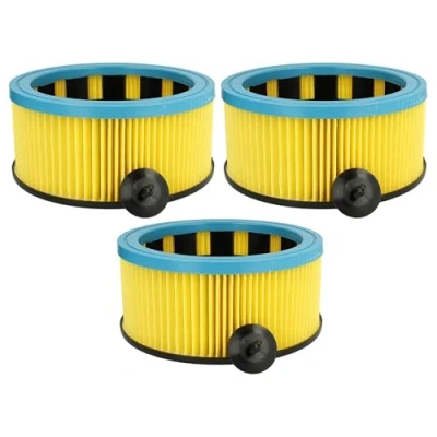 Image of vhbw 3x Replacement Filter compatible with Starmix HS A 1420 EH, 1432 EWS, 1445 EH Vacuum Cleaner Cartridge
