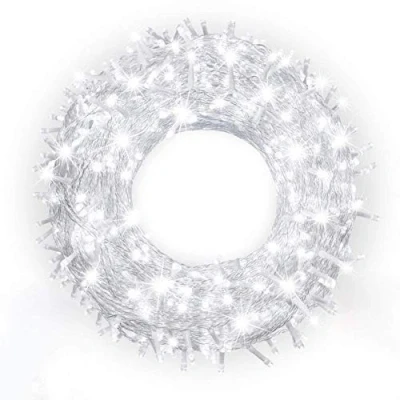 Image of HULIN Fairy Lights, LED String Lights USB Operated Christmas Light for Holiday Wedding Garden Party Xmas Halloween Decorations (10M 100 LED, White)