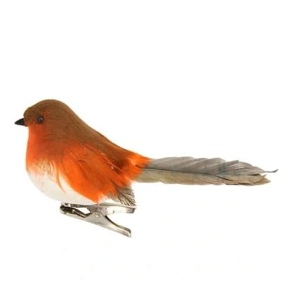 Image of Gisela Graham : Feather Robin on Clip