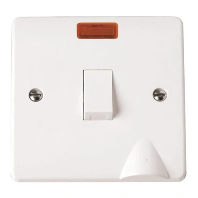 Image of Click Mode 20 A Double Pole Switch with Neon CMA023