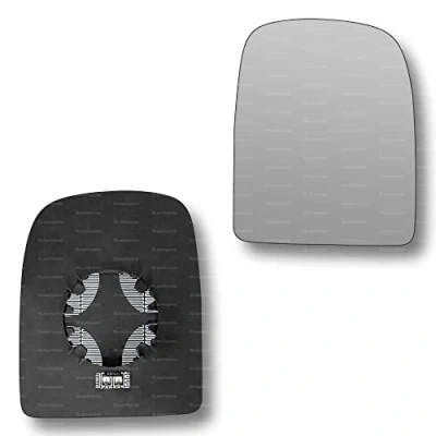 Image of Less4spares Replacement Wing Mirror Glass Right Compatible with Iveco Daily 2006 2014 CLIP ON Driver Off side Heated Convex