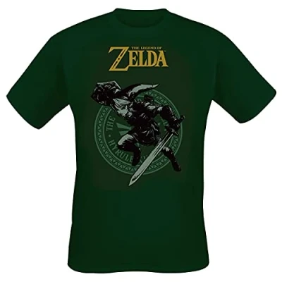 Image of The Legend of Zelda Men&#039;s Link Pose Blouse, Green, XL