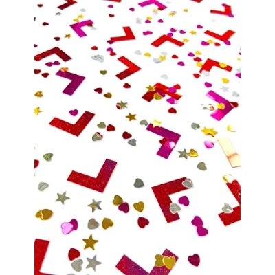Image of Hen Party &#039;L&#039; Plate Confetti
