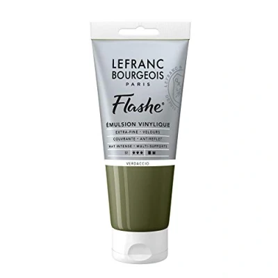 Image of Lefranc Bourgeois Acrylic Vinyl Emulsion, Verdaccio, 80ml Tube Vinylfarbe