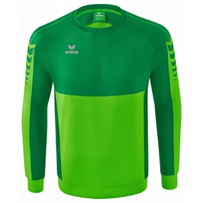 Image of Erima Adult Casual Six Wings Sweatshirt, Green, M