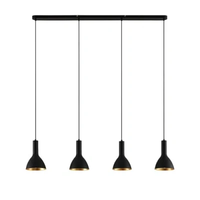 Image of Arcchio Cosmina hanging lamp, 4 bulb long black