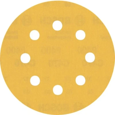 Image of Bosch Professional 5x Expert C470 Sandpaper (for Hardwood, Paint on wood, Ø 115 mm, Grit 400, Accessories Random Orbital Sander)