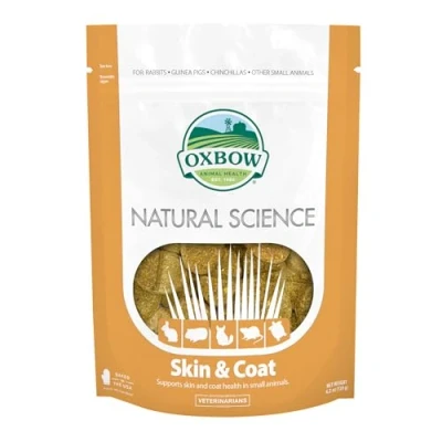Image of Oxbow Natural Science Skin &amp; Coat Supplement High Fiber, Palm Oil, Omega 3 and 6 Fatty Acids for Small Animals, 4.2 oz.