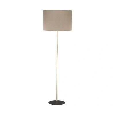Image of Umberto Floor Lamp With Shade Gold 1xE27