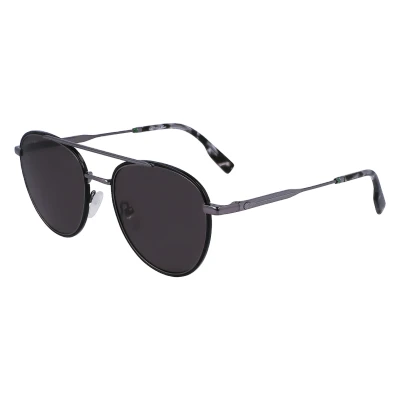 Image of Lacoste Unisex Sunglasses, Size: 53, Gunmetal
