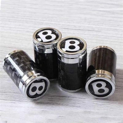 Image of Dust Caps for Bentley,Leak Proof Tire Valve Stem Caps,Screw On Car Caps,Corrosion Resistant,Easy grip