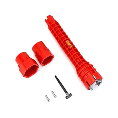 Image of QWORK® Plumbing Tools Sink Wrench, Multi Purpose Pipe Spanner for Toilet Bowl, Sink, Bathroom, Kitchen