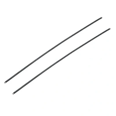 Image of sourcingmap Extension Spring 0.4mm Wire Dia , 3mm OD 300mm Free Length Steel Small Dual Hook Tension 2pcs