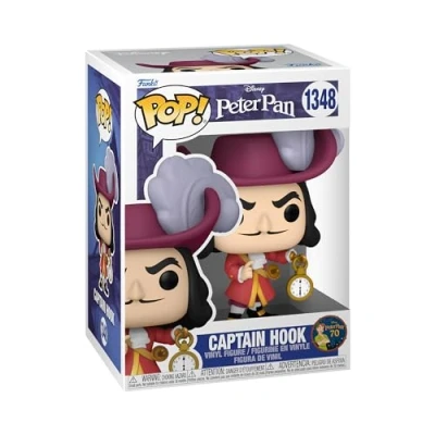 Image of Funko POP! Disney: Peter Pan 70th Captain Hook Collectable Vinyl Figure Gift Idea Official Merchandise Toys for Kids &amp; Adults Movies Fans Model Collectors and Display