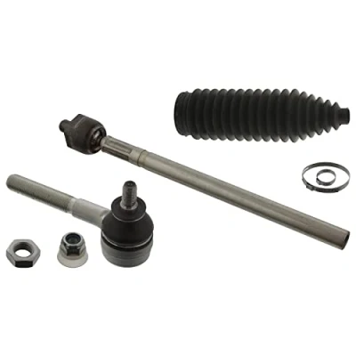 Image of 3812C5, 3812C5S4, 381741, 381741S4, 406656 Tie Rod FEBI BILSTEIN 39032 Front Axle Right with clamps, steering bellow PEUGEOT: 206 Hatchback