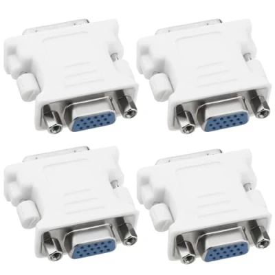 Image of Create idea 4pcs DVI 24+1 to VGA Graphics Card Adapter Male Female Port Converter for Projector Monitor Laptop