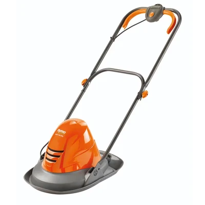 Image of Flymo Turbo Lite 250 Electric Hover Lawn Mower 1400 W, 25 cm Cutting Width, Ambidextrous Handles, Folds Flat, Orange
