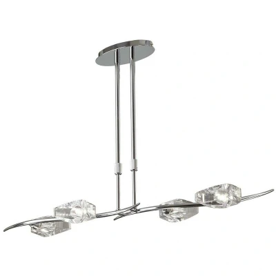 Image of Eclipse Telescopic 4 Light G9 Bar, Polished Chrome