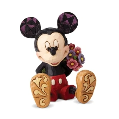 Image of Disney Traditions by Jim Shore Mickey Mouse with Flowers Mini Figurine