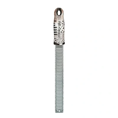 Image of Microplane Zester Grater in Safari for Citrus Fruits, Hard Cheese, Ginger, Chocolate and Nutmeg with Fine Stainless Steel Blade Made USA