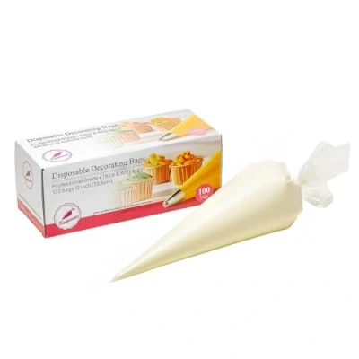 Image of Keenpioneer Disposable Cake Decorating and Pastry Bags with Dispenser (12 inch, 100 Bags)