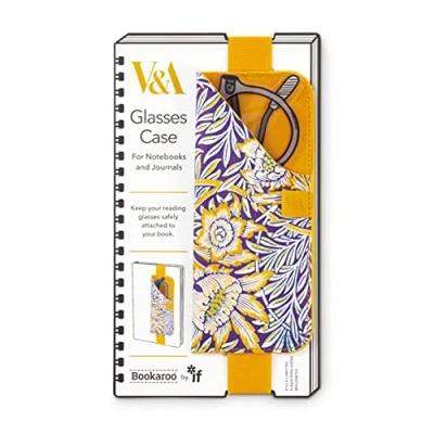 Image of IF V &amp; A Bookaroo Glasses Case Morris Tulip Willow,Yellow,One Size