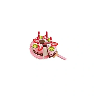 Image of Hape E3140 Double Flavoured Birthday Cake Wooden Food and Kitchen Accessories