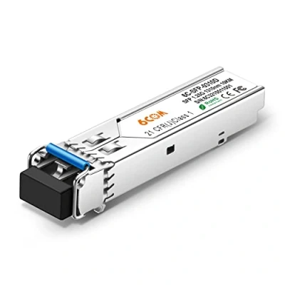 Image of 6COMGIGA 1.25Gb SFP LC Single Mode Transceiver Module, 1000BASE LX Gigabit Ethernet Compatible for HP J4859A/A5416AJ4859C/J4859B (DDM, 1310nm, 10km)