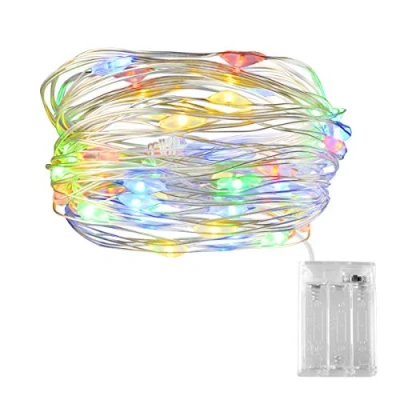 Image of LED Multicolour Fairy Lights, Dalugo 3M String Lights Battery Operated for Christmas Tree, Girls/Boys Bedroom, Wedding, Birthday
