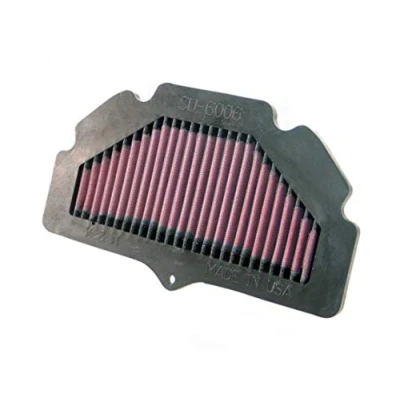 Image of K&amp;N Engine Air Filter: High Performance, Premium, Powersport Fits 2006 2019 SUZUKI (GSXS750 ABS, GSXS750Z, GSXS750, GSR750, GSR600) SU 6006, red