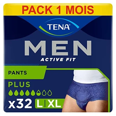 Image of Tena Men Active Fit Pants, Blue, Large/X Large, Case Pack of 32(4x8)