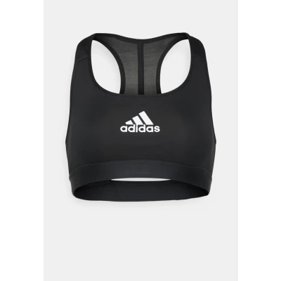 Image of adidas Performance Medium support sports bra, Women&#039;s, Size: XXSxD DD, Black
