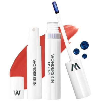 Image of Wonderskin Wonder Blading Lip Stain Peel Off and Reveal Kit Long Lasting, Waterproof Pink Tint, Transfer Proof Natural Makeup (Glamorous)