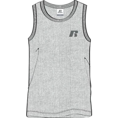 Image of RUSSELL ATHLETIC A20021 VK 091 Singlet Vest Men&#039;s New Grey Marl Size XL