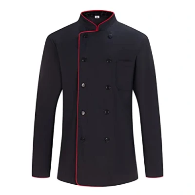 Image of MISEMIYA Men&#039;s Chef Jacket Hospitality Uniform Ref.842B 4XL, Jackets 842B Black