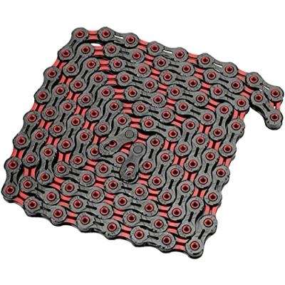 Image of KMC DLC 10 Speed Chain, Black/Red, 116 Links