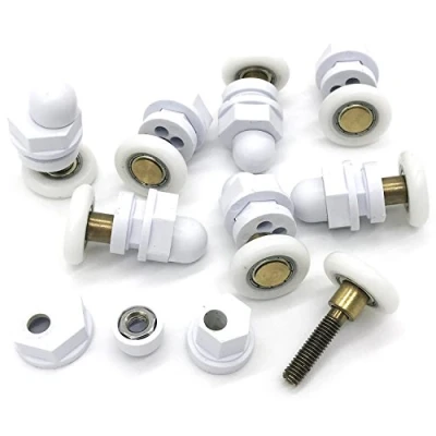 Image of YUANQIAN DN 19mm Diameter Single Wheeled Replacement Shower Door Roller Runner Wheel Pack of 8