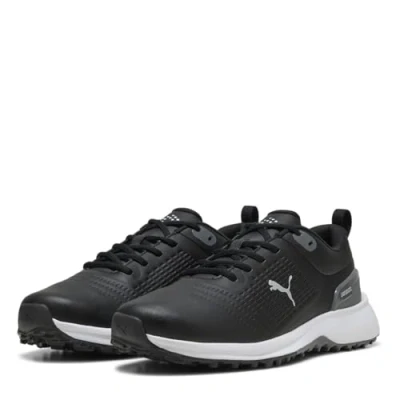 Image of PUMA Men&#039;s Fusion Plus SL Golf Shoe, Black White, 10 UK