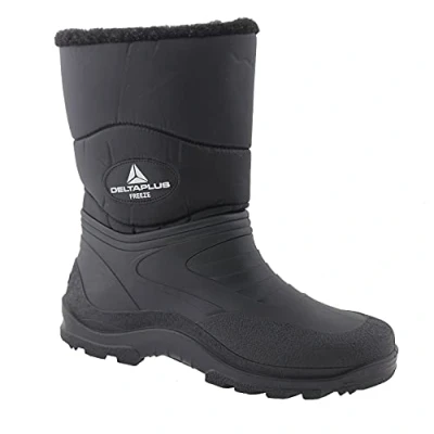 Image of DELTA PLUS Men&#039;s Deltaplus Freeze Half Wellington Boots Industrial, Black, 8 UK