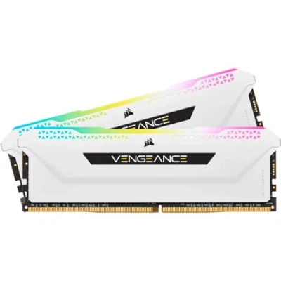 Image of Corsair Vengeance RGB PRO SL 32GB (2x16GB) DDR4 3600MHz C18, Illuminated Desktop Memory Kit (10 Individually Addressable LEDs, Wide Compatibility, Optimised for Bandwidth &amp; Response Times) White