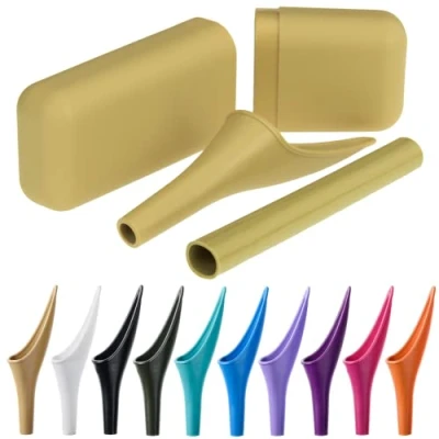 Image of SHEWEE Extreme Female Urinal. Made in The UK. Reusable and Portable Urination Device. Festival, Camping, Car Hiking Essentials for Women. Includes Travel Case Extension Pipe Desert Sand