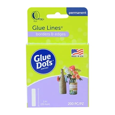 Image of Glue Dots 22263 Clear Line Roll, Multi Colour,3.3 x 9.0399999999999991 13.84 cm