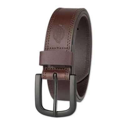 Image of Dickies Men&#039;s Casual Leather Belt, Brown, (Waist : 28)