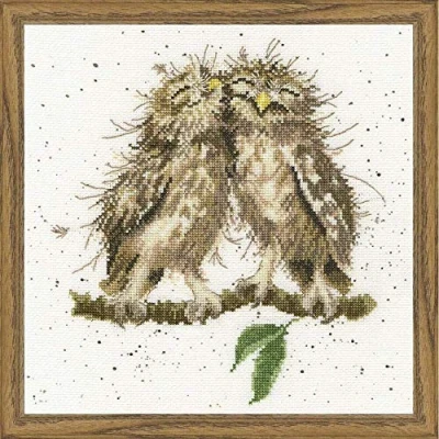 Image of Bothy Threads Cross Stitch Kit Wrendale Designs Birds of A Feather