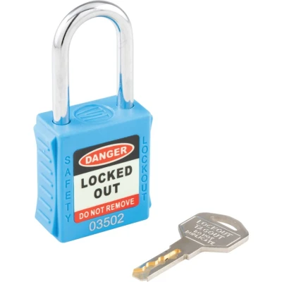 Image of Matlock Safety Lockout Blue Key Padlock 20mm
