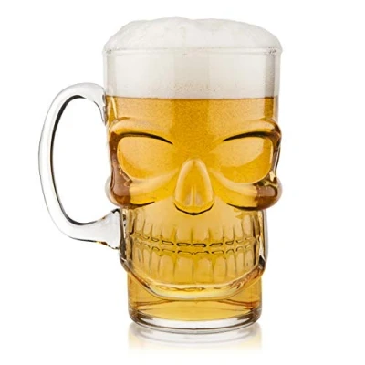 Image of Final Touch Skull Beer Glass
