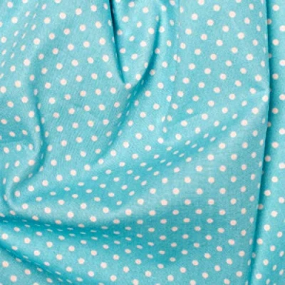 Image of 100% Cotton 3mm Polka Dot * Rose &amp; Hubble Superior Poplin Fabric in 40 Colours (Sky Blue) (Half METRE)