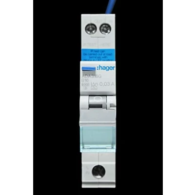Image of Hager ADA316G RCBO B Type A 6kA 16A 30mA